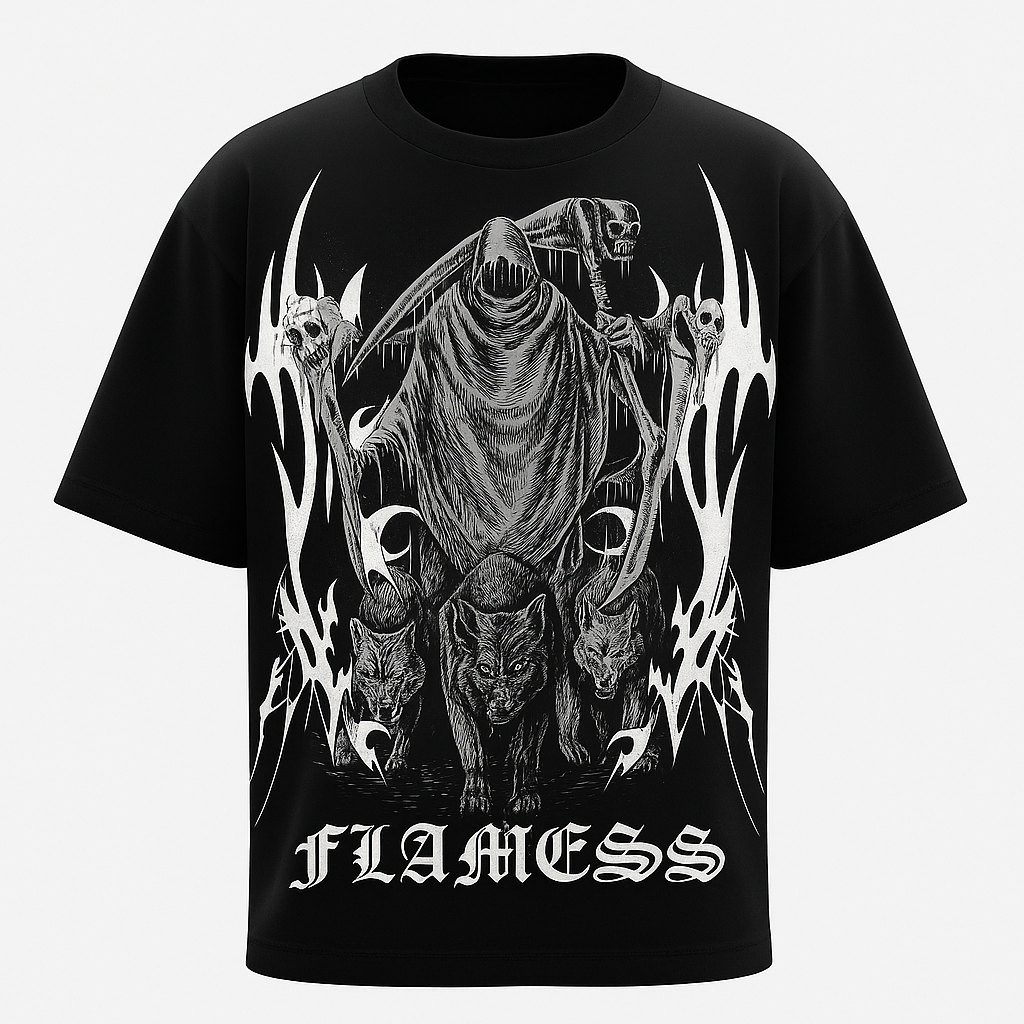Shadow Reaper Unisex Black Oversized Tee