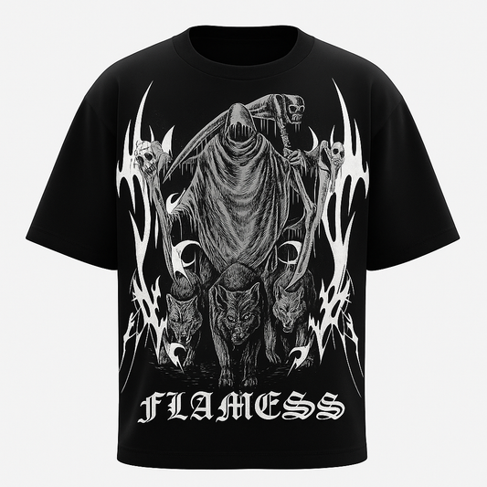 Shadow Reaper Unisex Black Oversized Tee