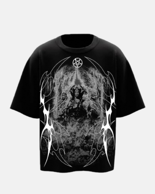Ritual Storm Unisex Black Oversized Tee